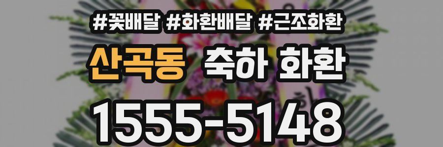 산곡동 축하 화환