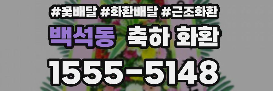 백석동 축하 화환