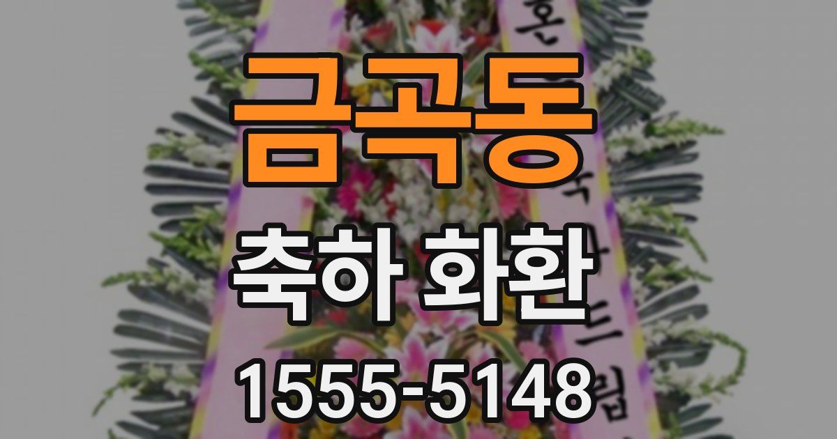 금곡동 축하 화환