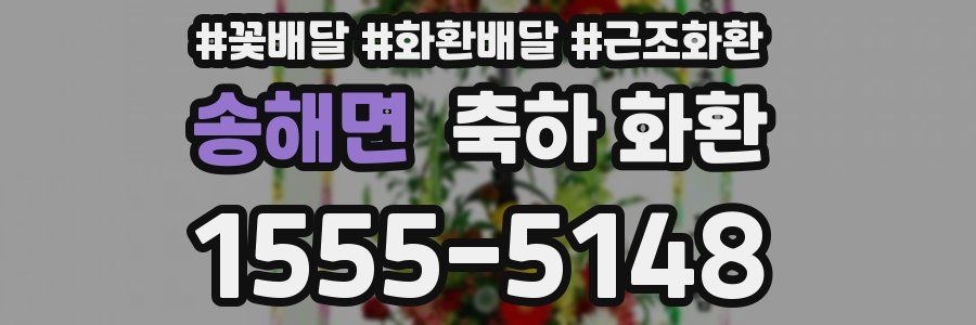 송해면 축하 화환