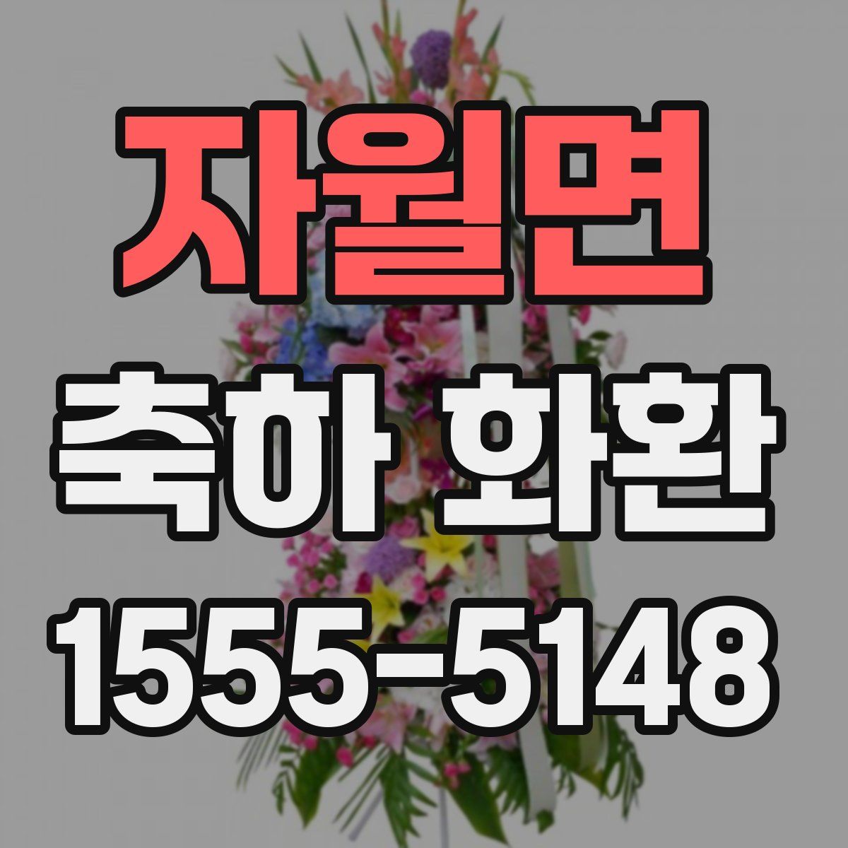 자월면 축하 화환
