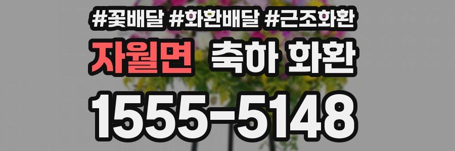 자월면 축하 화환