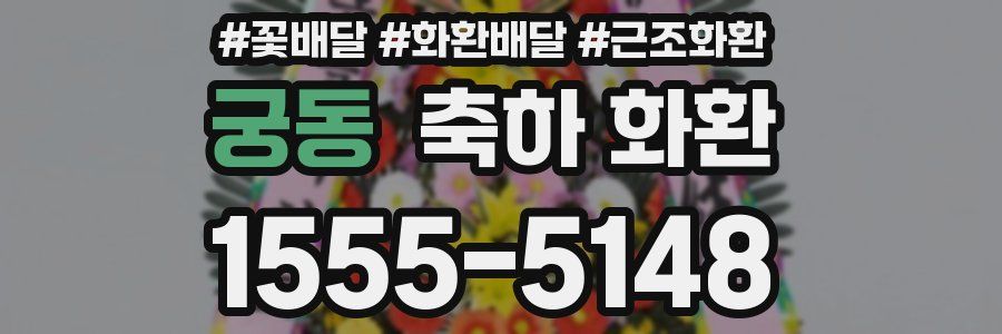 궁동 축하 화환