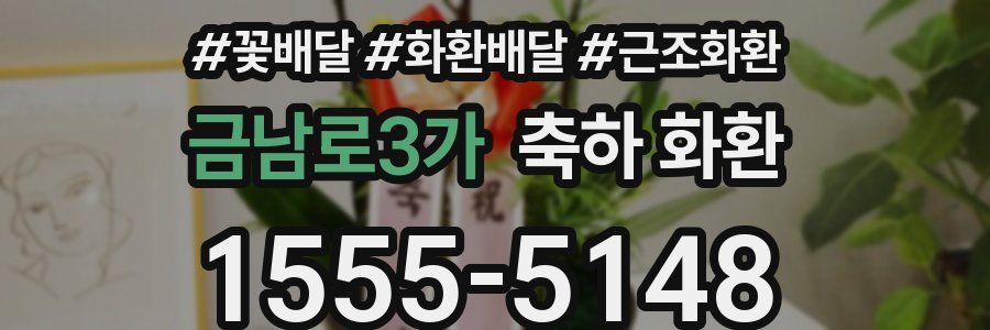금남로3가 축하 화환