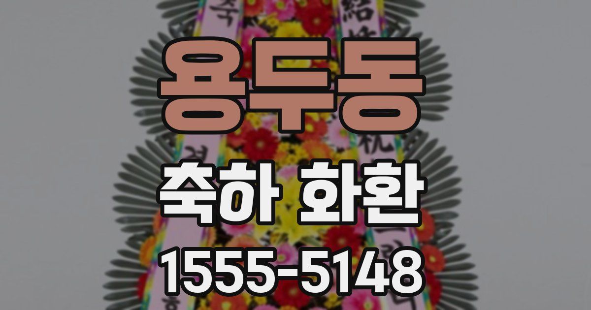 용두동 축하 화환