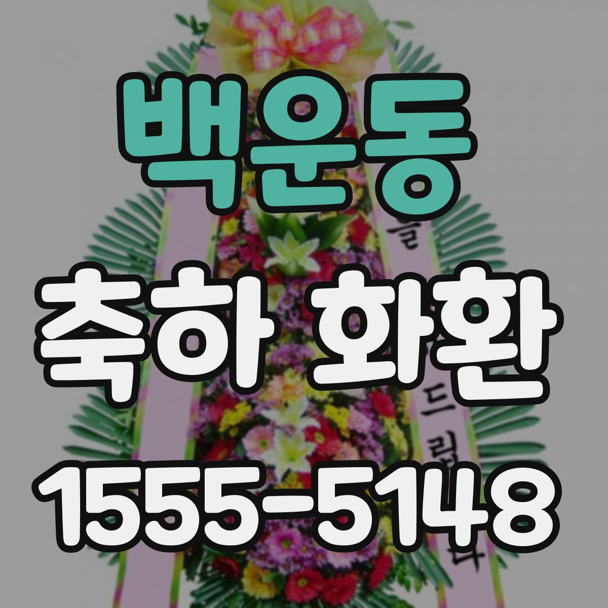 백운동 축하 화환