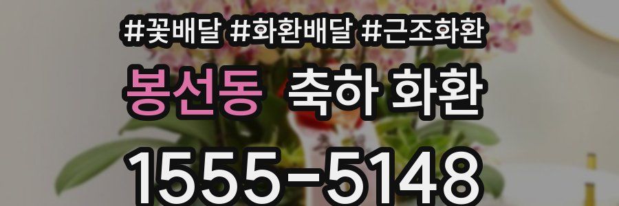 봉선동 축하 화환