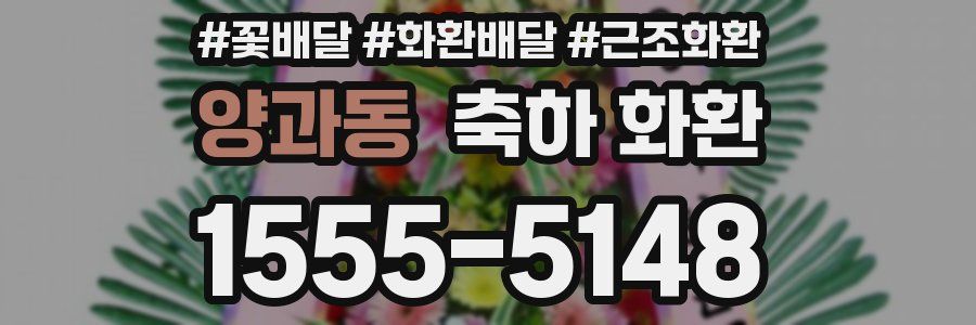 양과동 축하 화환