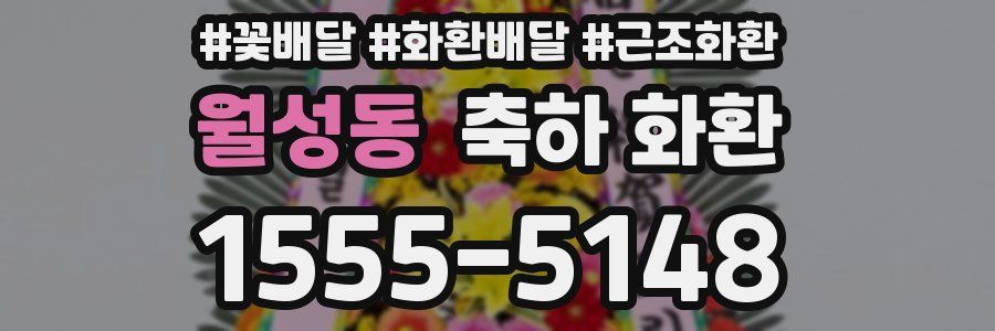월성동 축하 화환
