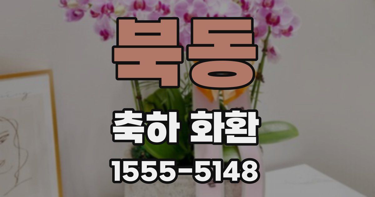 북동 축하 화환