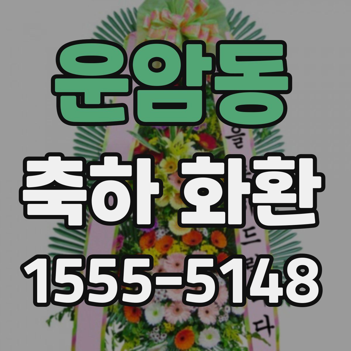 운암동 축하 화환