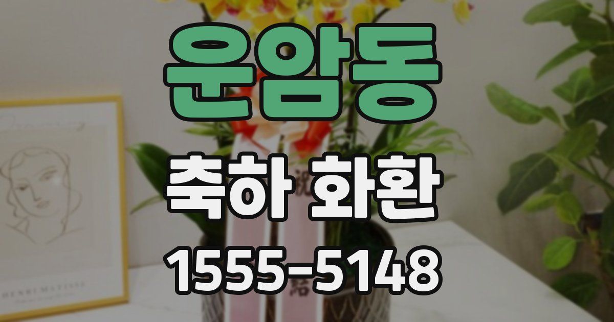 운암동 축하 화환