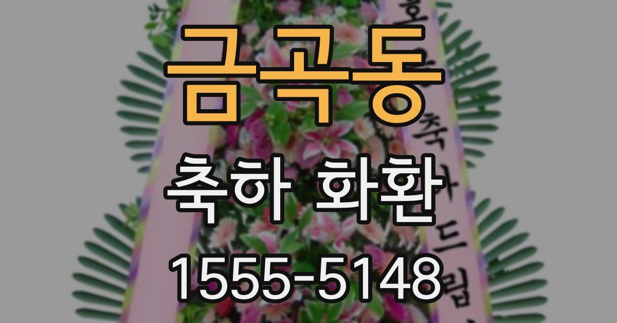 금곡동 축하 화환