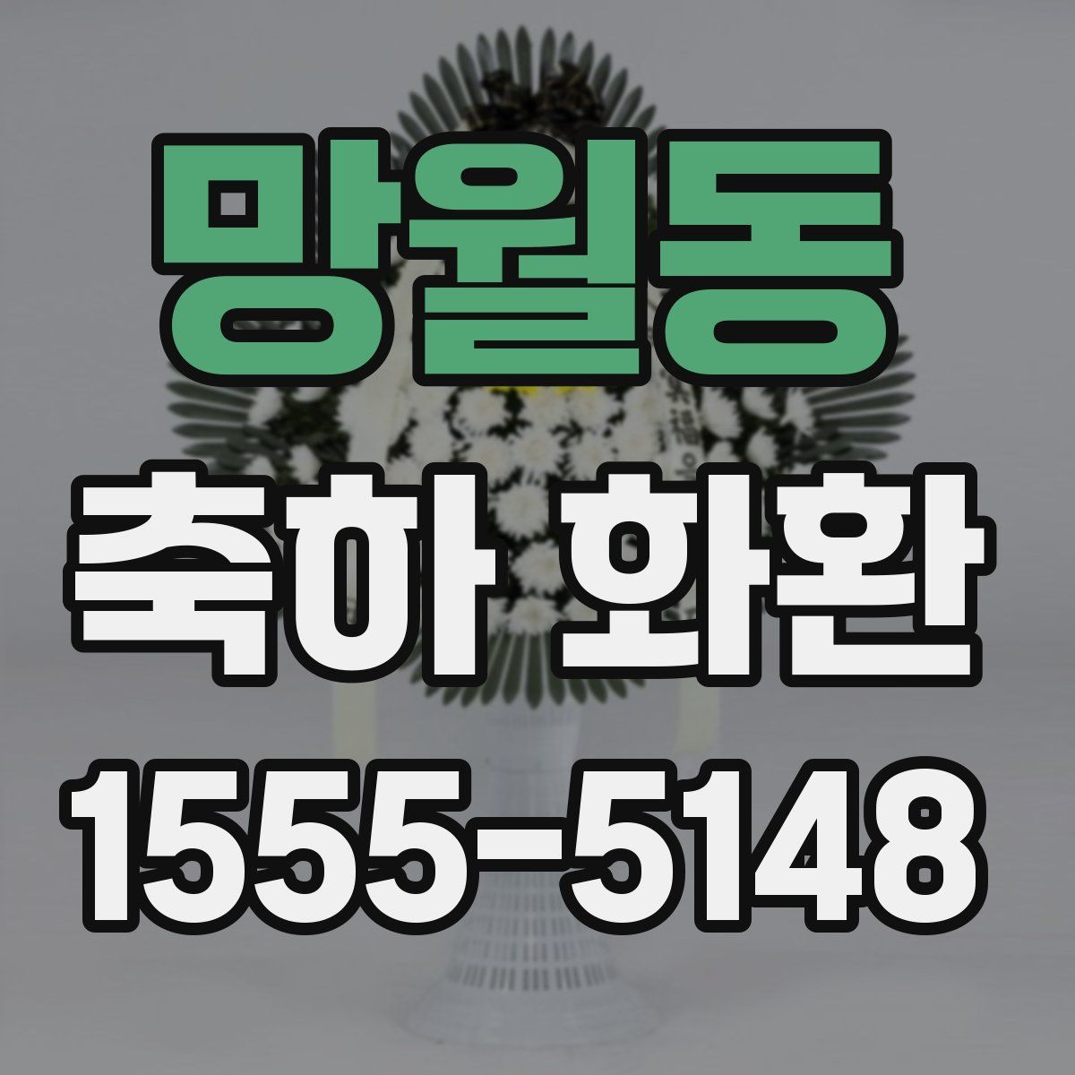 망월동 축하 화환