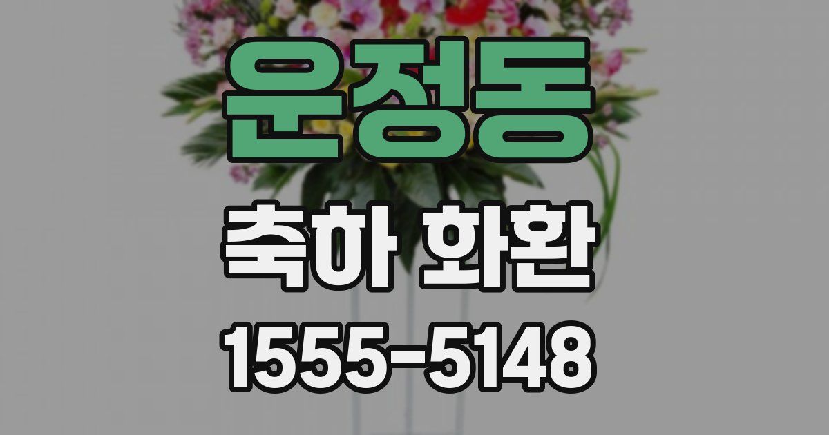 운정동 축하 화환