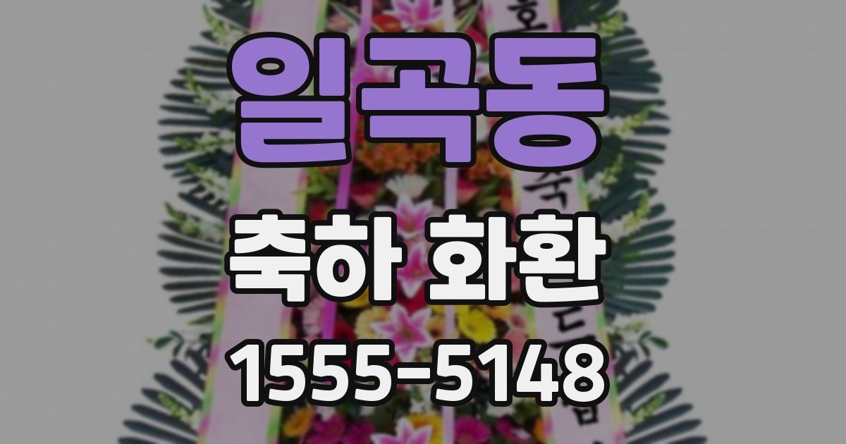 일곡동 축하 화환