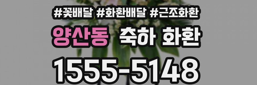 양산동 축하 화환
