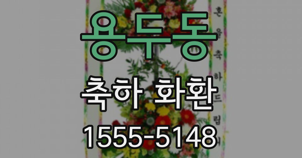 용두동 축하 화환