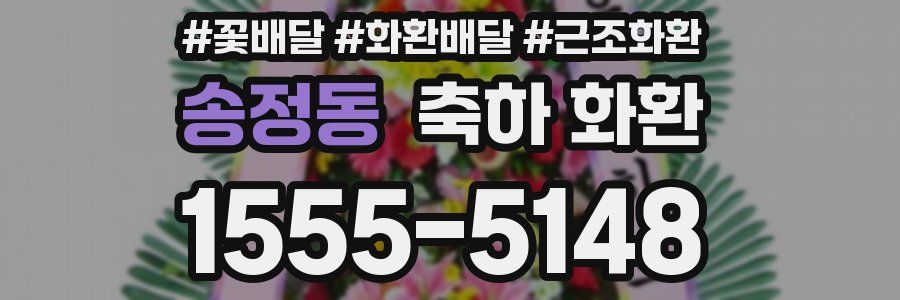 송정동 축하 화환