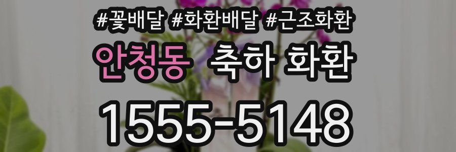 안청동 축하 화환