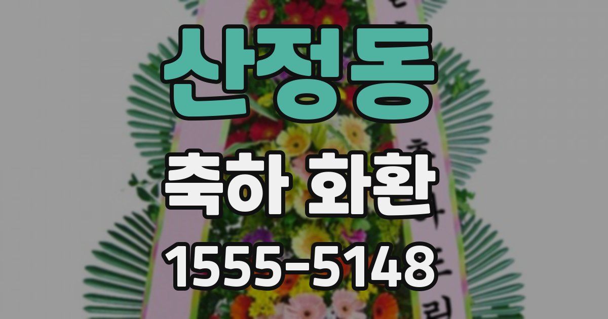 산정동 축하 화환