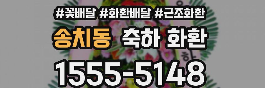 송치동 축하 화환