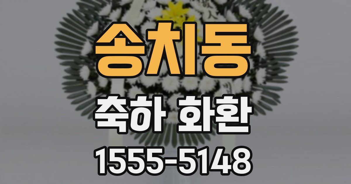 송치동 축하 화환