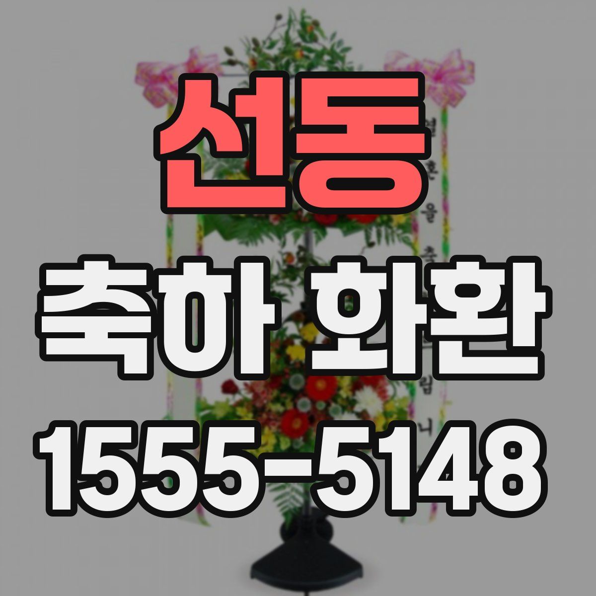 선동 축하 화환