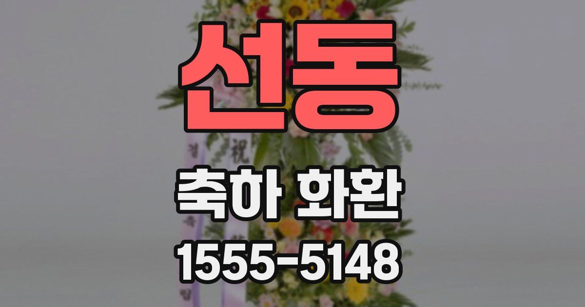 선동 축하 화환