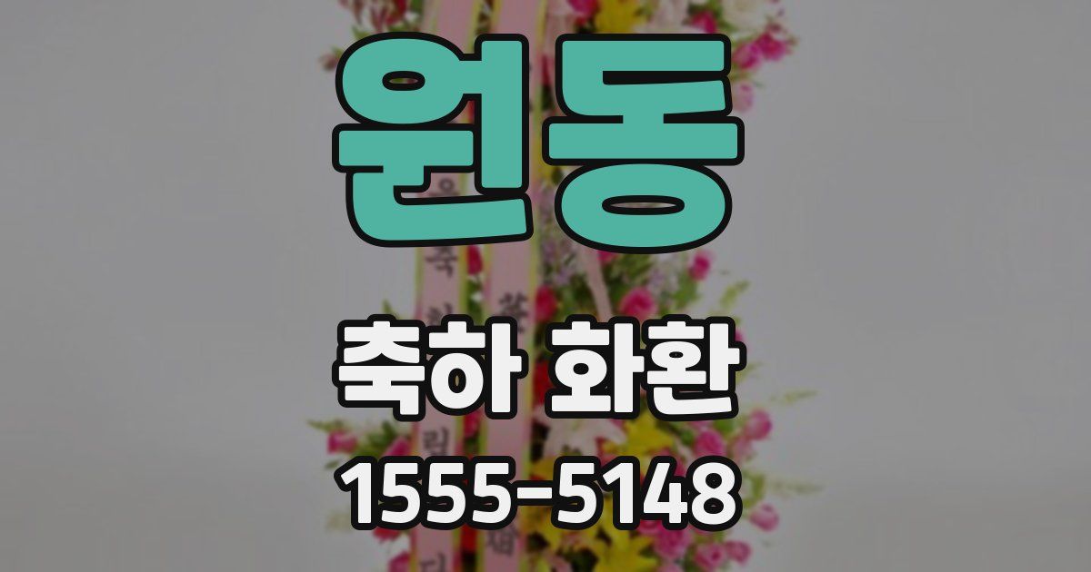원동 축하 화환