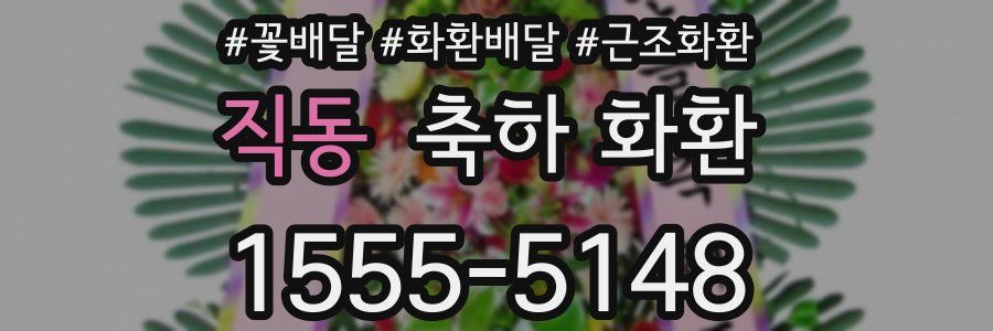 직동 축하 화환