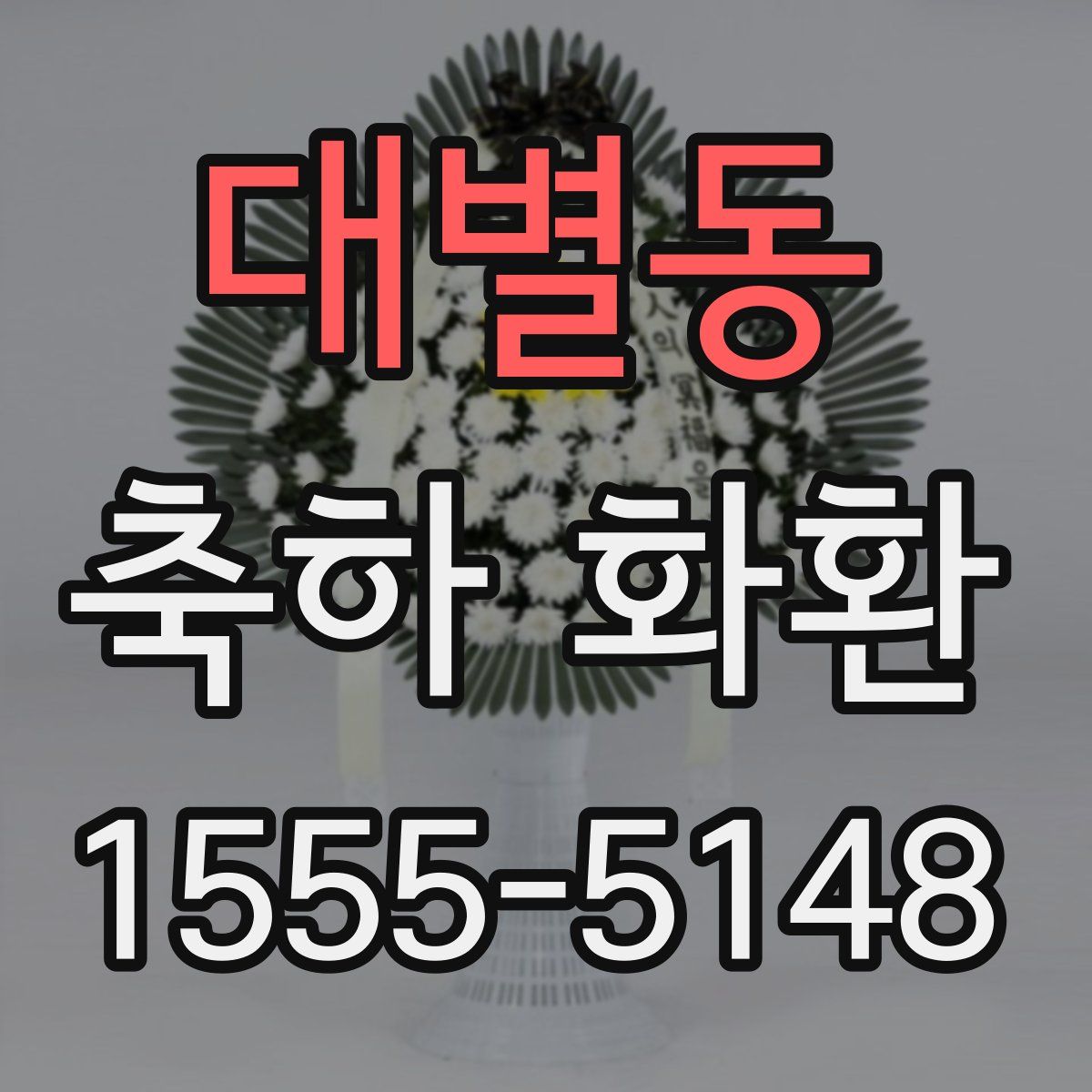 대별동 축하 화환