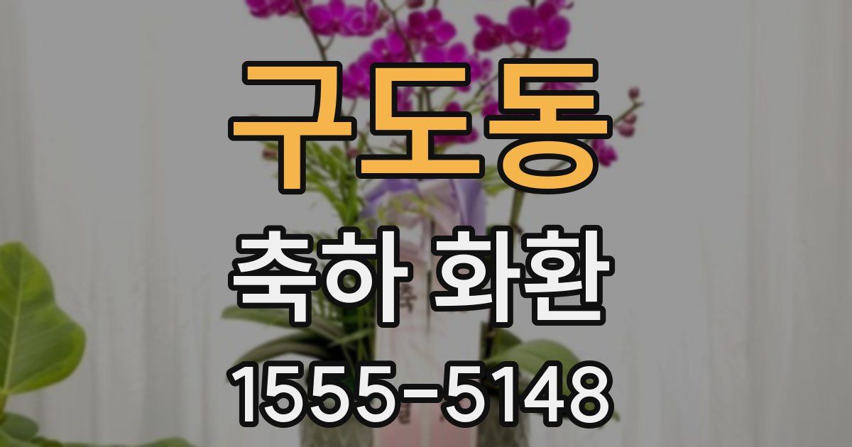 구도동 축하 화환
