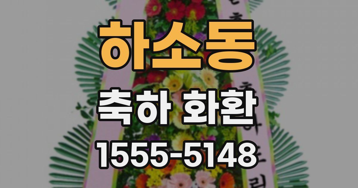 하소동 축하 화환