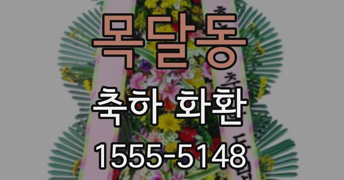 목달동 축하 화환