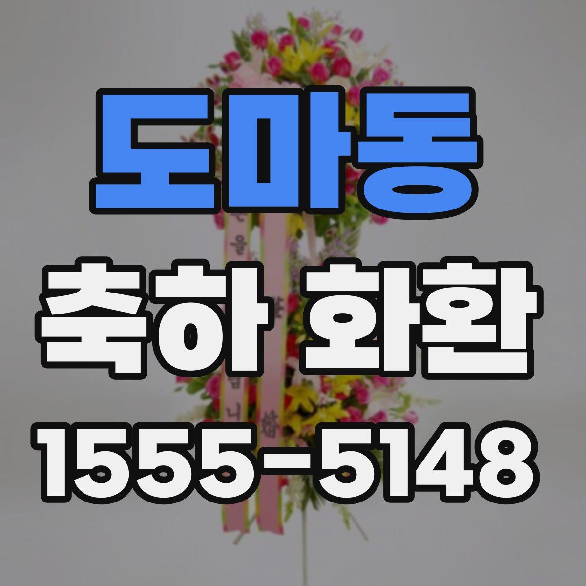 도마동 축하 화환