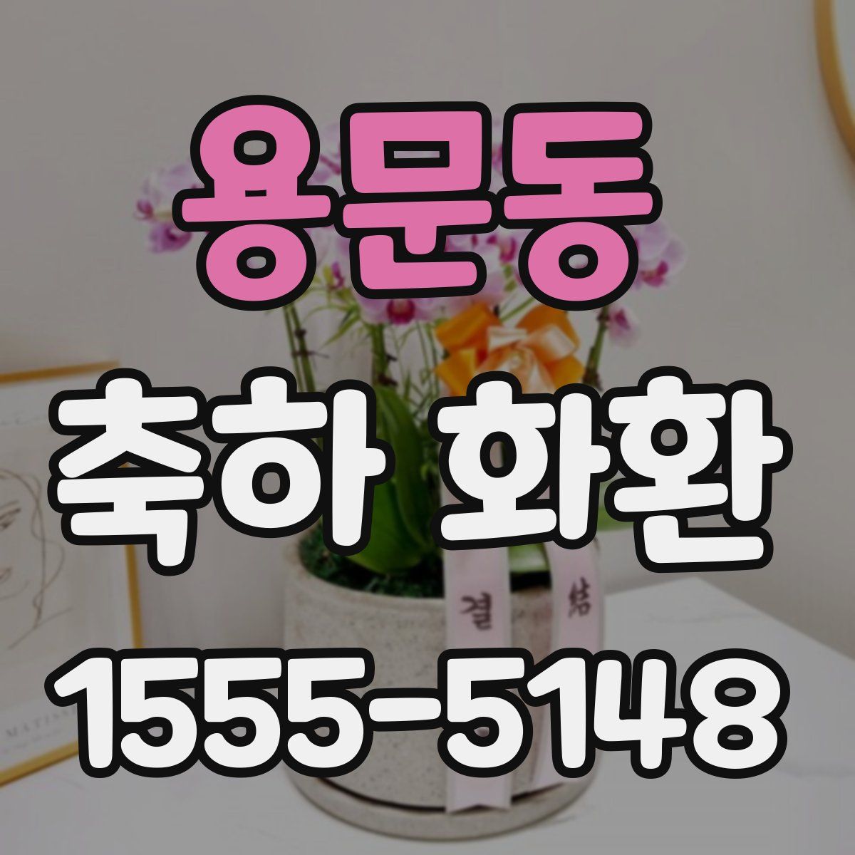 용문동 축하 화환