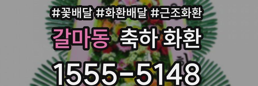 갈마동 축하 화환