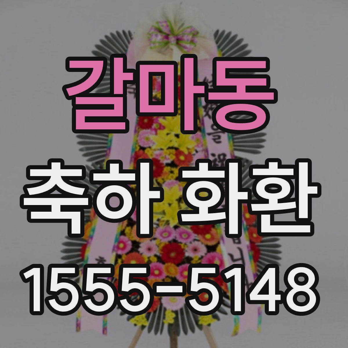 갈마동 축하 화환