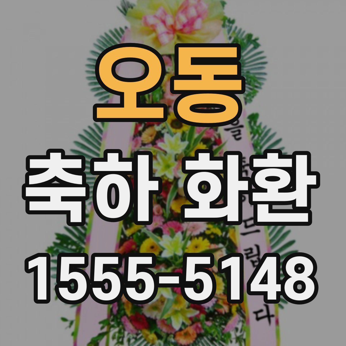 오동 축하 화환