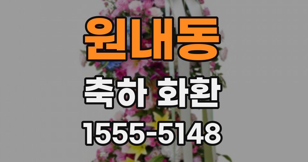 원내동 축하 화환