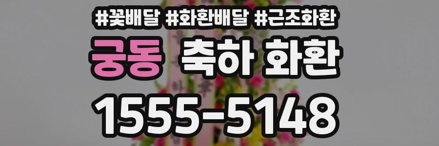 궁동 축하 화환