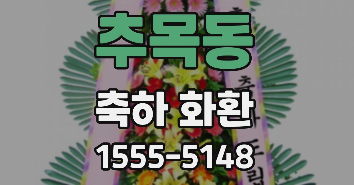 추목동 축하 화환