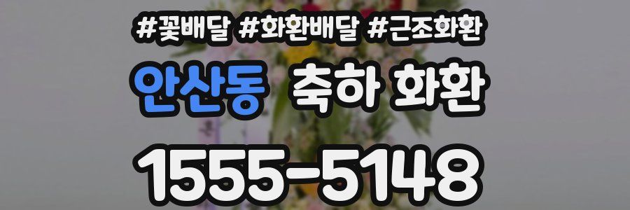 안산동 축하 화환