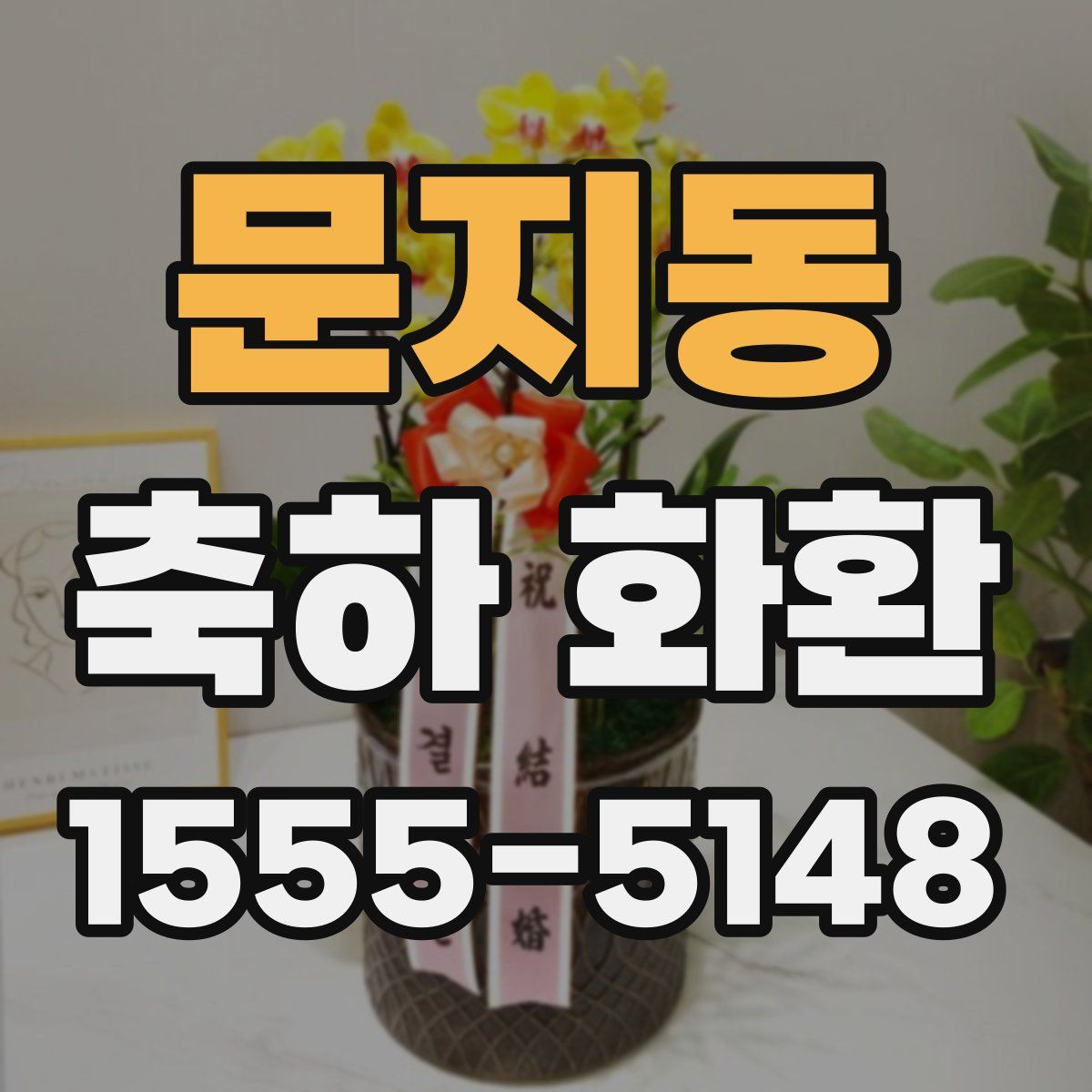 문지동 축하 화환