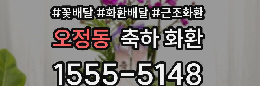 오정동 축하 화환