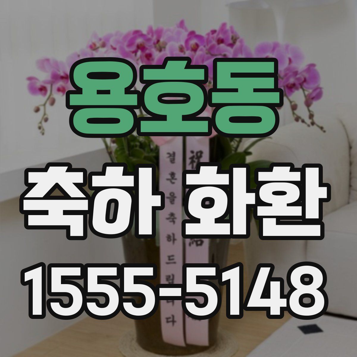용호동 축하 화환