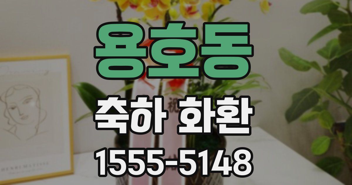 용호동 축하 화환