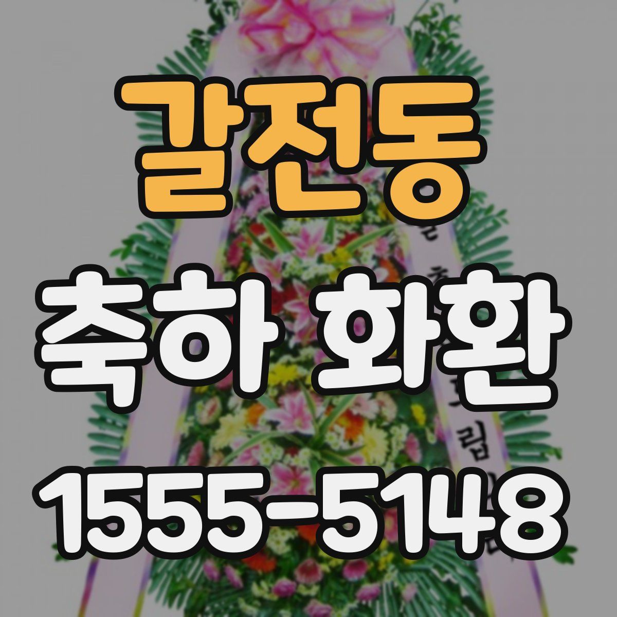 갈전동 축하 화환