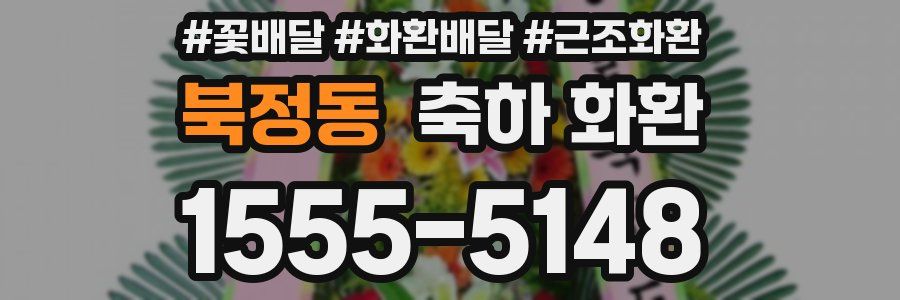북정동 축하 화환